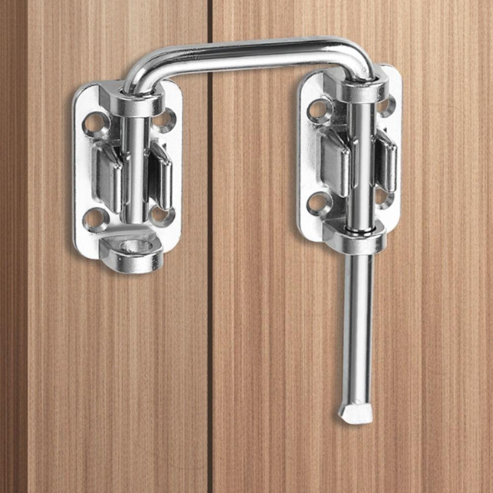 Stainless Steel Door Lock Thickened Safety Barrel Bolt Drawer Non Perforated Buckle  Bathroom Doors