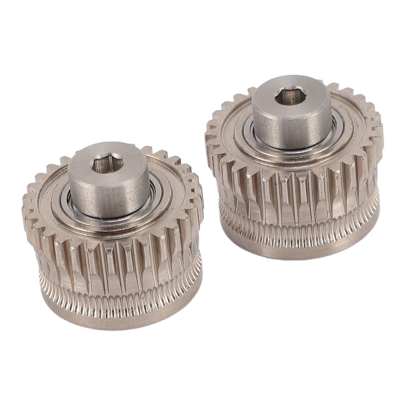 Kit de Pignons d'Extrudeur pour Imprimante 3D 2 Pièces Acier Trempé 55HRC Roue Dentée d'Entraînement d'Extrudeur pour Imprimante 3D pour K1 K1 K1C