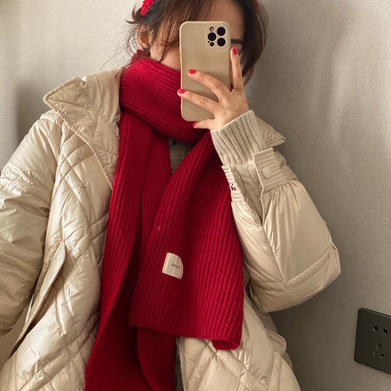 Vinter Dameimitasjon Cashmere Smudged Warm Bag Tykket mykt dusk sjal