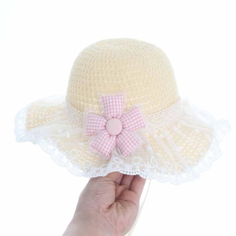 Summer Sun Hat Sun Protection Cool Hat Summer Cute Beach Princess Children's Thin Straw Hat