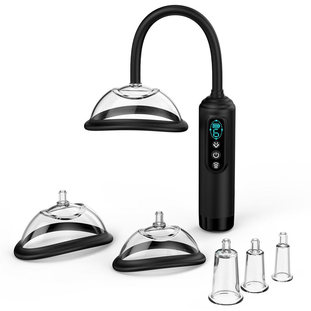 Masturbator Feminin cu Ventuză Vibrante pentru Boba și Pompa de Sâni