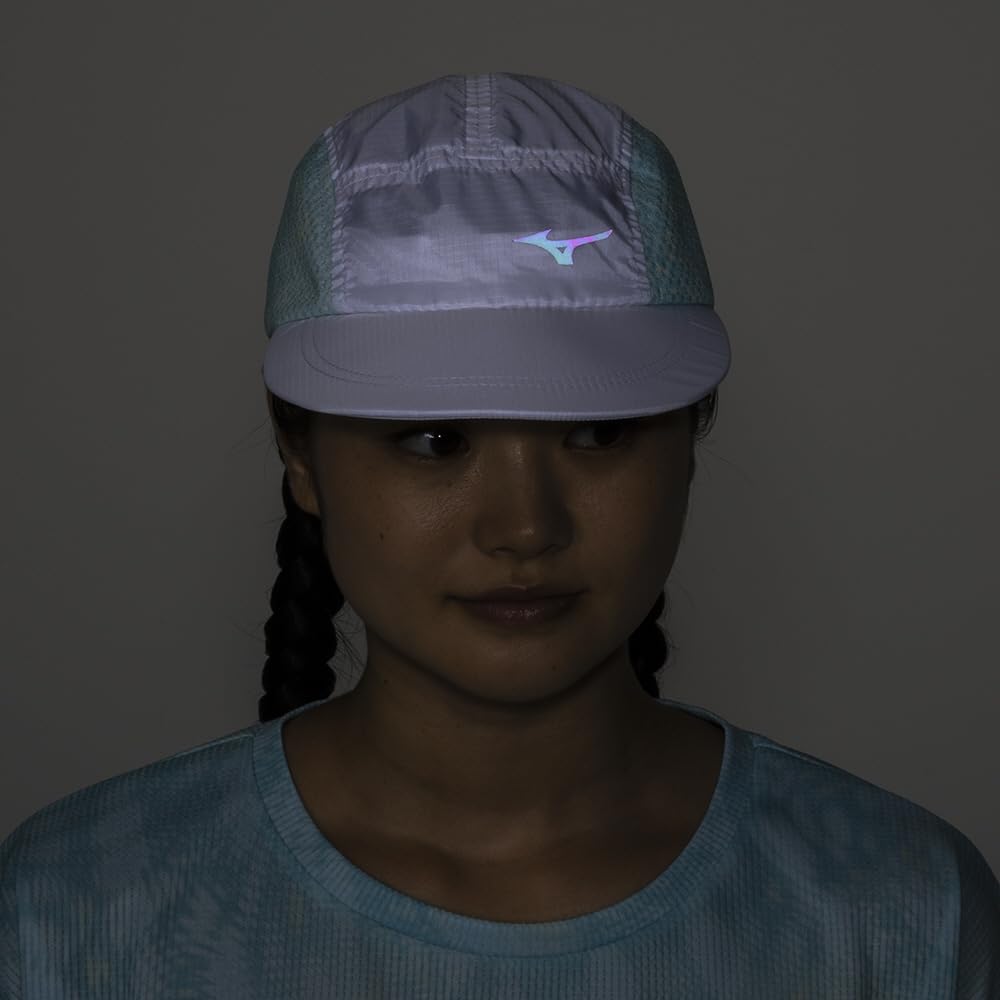 Mizuno UPF Summer UV Green Women's 50+ Cap, 32JWB301, White/Eggshell