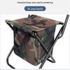 Portable Outdoor Folding Fishing Chair-Stool with Backrest and Storage Bag