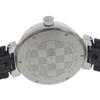 Louis Vuitton Tambour GM Watches QA073 blackDial Stainless Steel/Monogram Eclipse Canvas Quartz Analog Display Mens Used