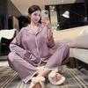 Factory goods 1011 autumn and winter new ice silk pajamas women's Douyin fashion cartoon Internet celebrity fashion loungewear suit