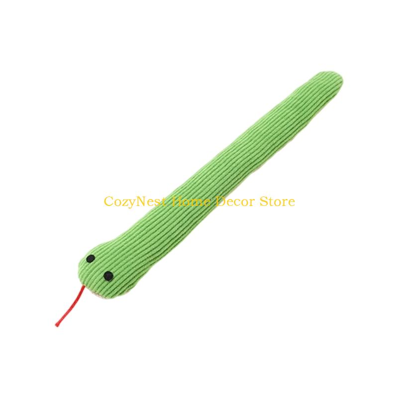 92MF Cats Crinkle Stuffed Toy Kitten Toy Crinkling Cats Teething Chewing Snake Crinkling Cats to Exercise Gift