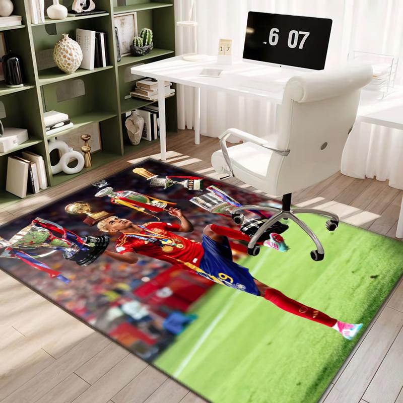FC Barcelona's Lamine Yamal Young Player of the Year Carpet Is Suitable for Living Room and Bedroom Doormats Office Balcony Decorative Carpet 5