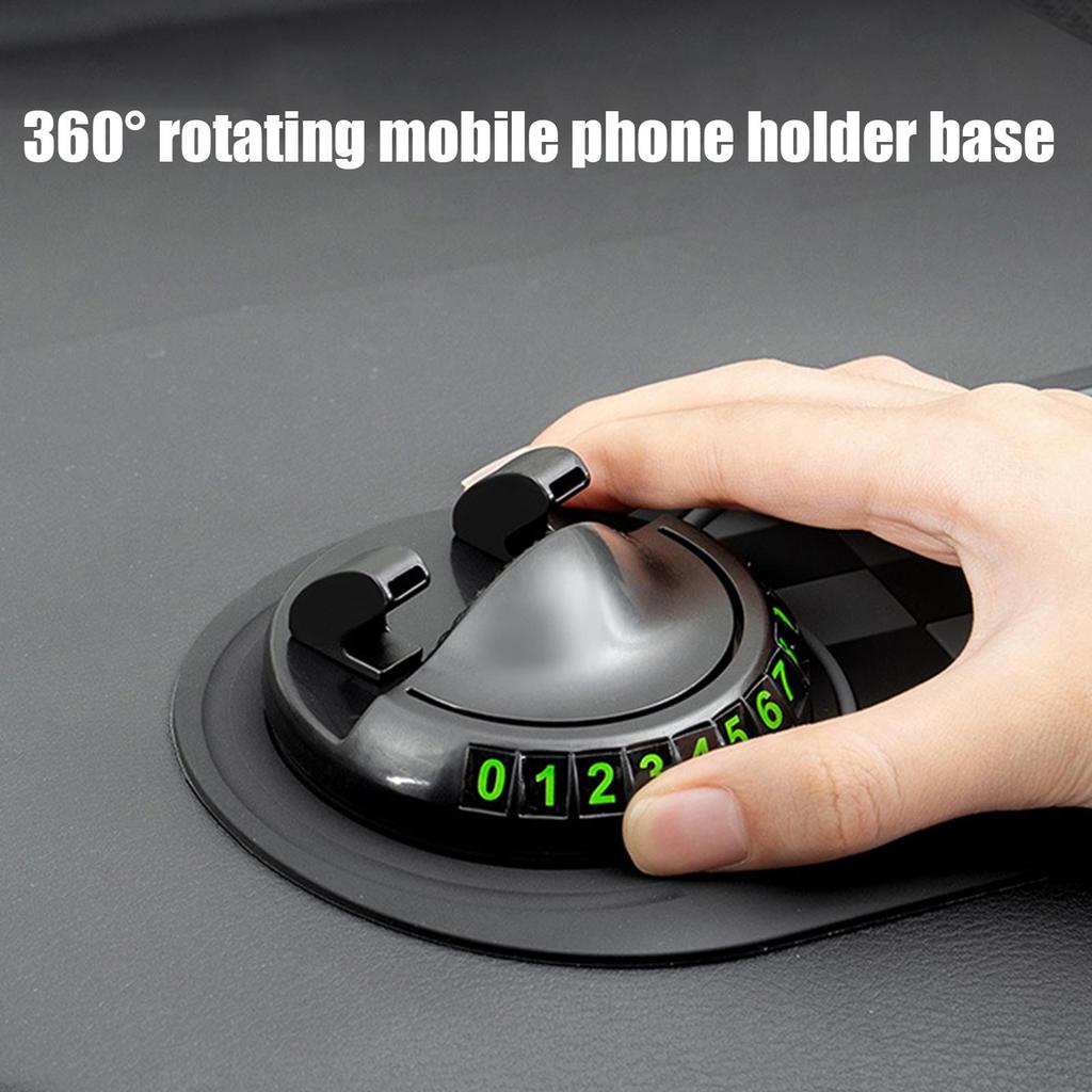 Anti Slip Mat for Car Dashboard Organizer Pad Phone Stand with Parking Number for Car Dashboard Interior Vehicle Truck
