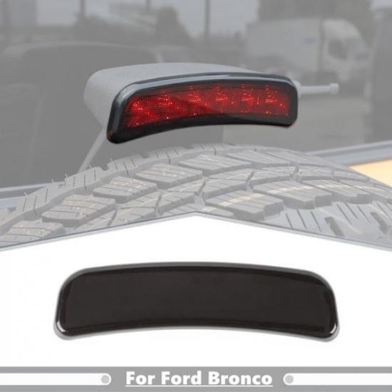 For -2024 Ford Bronco Smoked Black Third Brake Tail Light Lamp Cover Trim 1P