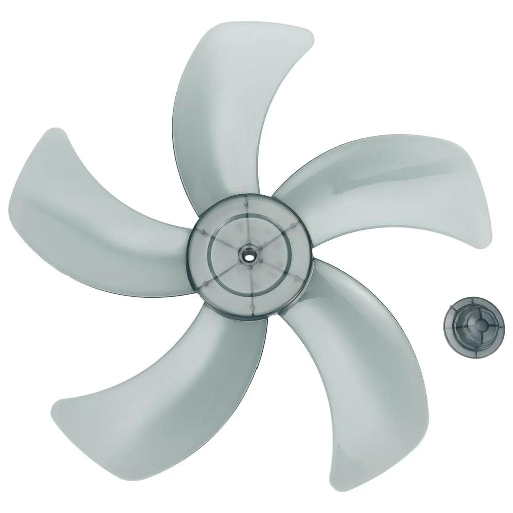Accessories Fan Blade Wind Blade With Nut Cover Household Plastic Slow Noise 1PC Electric For Pedestal Brand New