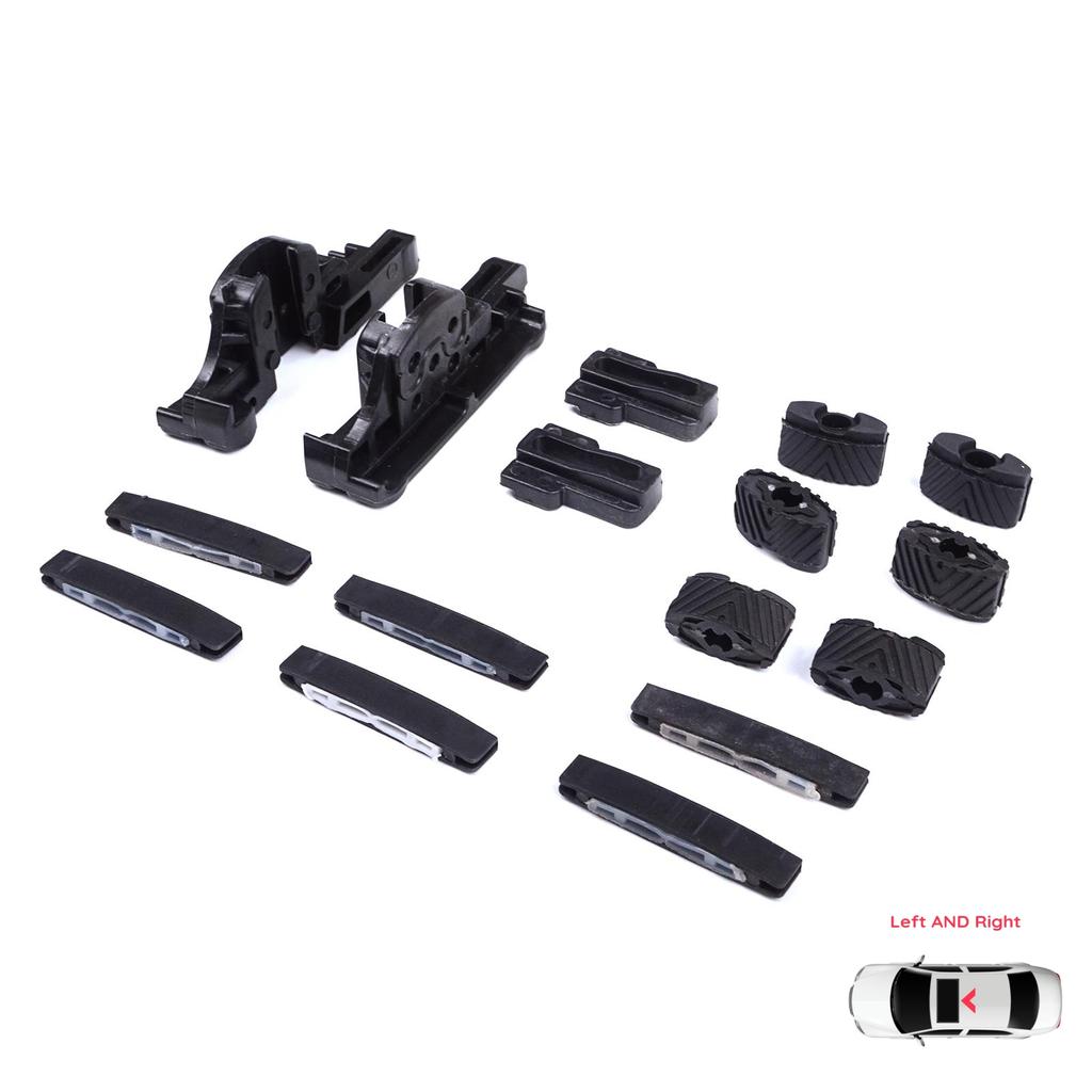 BSR665 MySky Panoramic Roof Sunroof Slideway Ceiling Bracket 16 Pieces Set for Jeep Renegade BU B1 BV 2014-On 77368445 46 