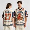 Maillot de Football en Maille Graphique Takoyaki Assorti Street Food Kicks Vêtements Style Japonais Osaka Haut de Sport Ample T-shirt Hommes Femmes