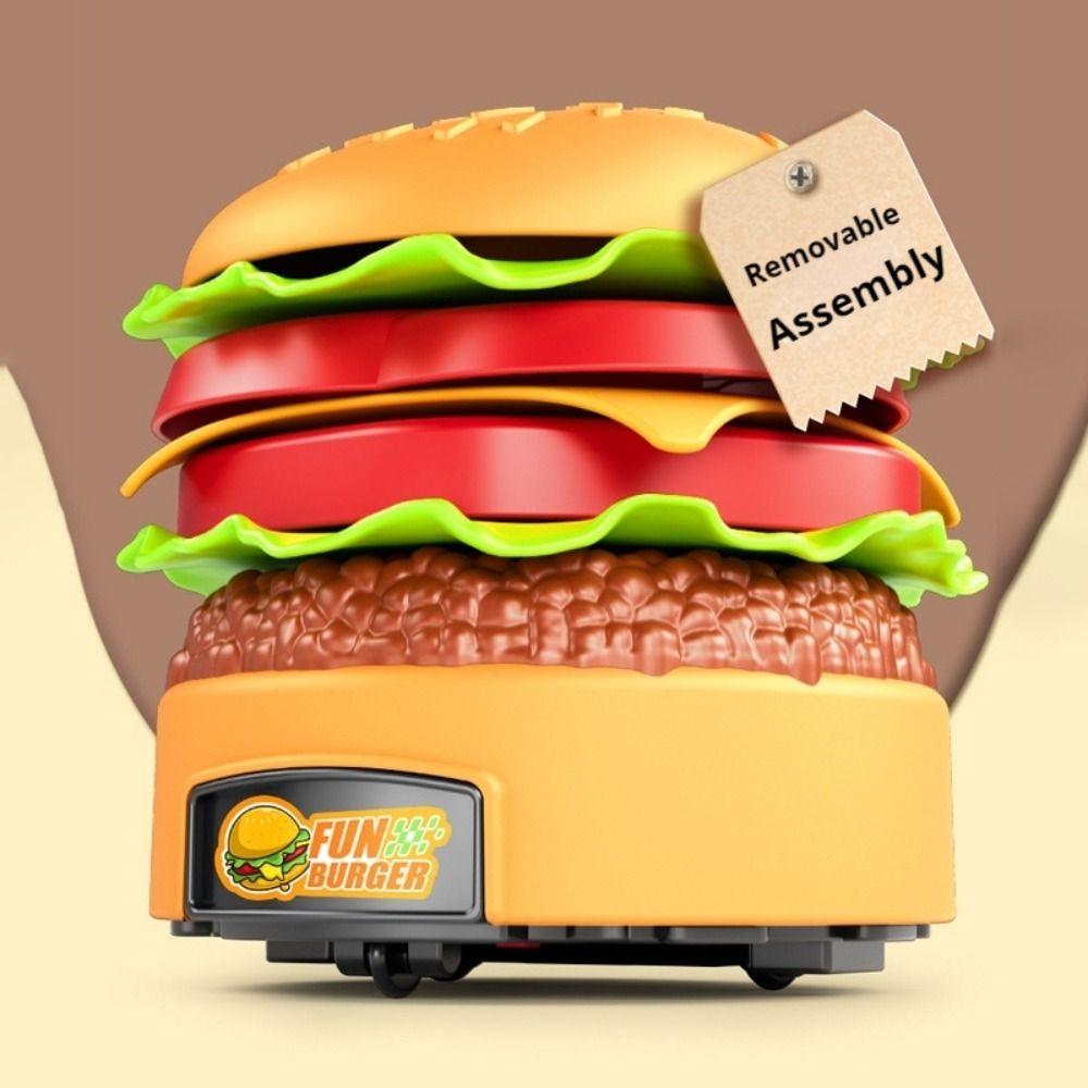 Freely Matched Remote Control Hamburger 360 Degree Rotating Kids Electric Car Toys  Vehicle Toy