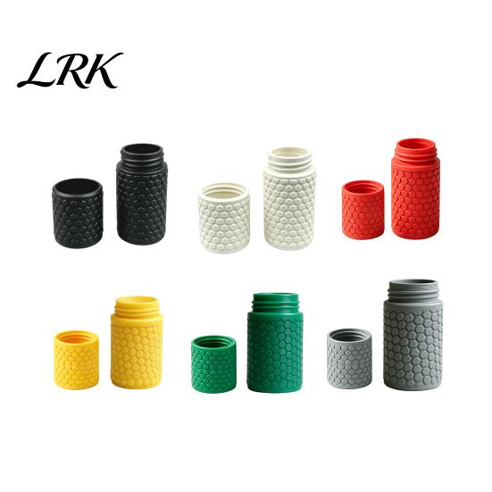 Portable Cotton Swab Case 3D Printed Storage Box, Mini Dustproof Spiral Cap Compact Personal Care Organizer, Honeycomb Appearance Container for Travel