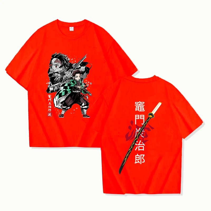 New Anime Kamado Tanjirou Printed T-Shirts Women Men Short Sleeve Funny Round Neck Tee Shirt Casual Summer Tops