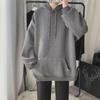 Men's Trendy Hoodie - Solid Color, Heavy Long Sleeve Pullover for Spring & Autumn