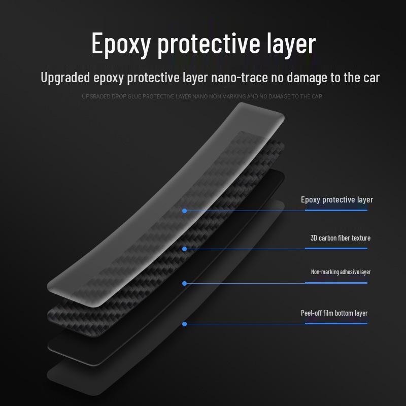 Carbon Fiber Car Door Protective Anti-collision & Anti-scratch Epoxy Sticker