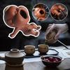 Cute Purple Sand Urine Boy Tea Pet Household Can Raise Tea Table Ornaments Fun Peeing Doll Tea Toy Set Accessories