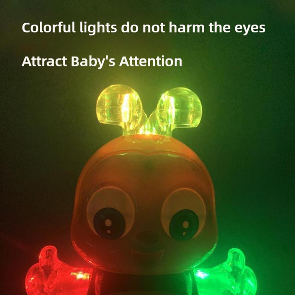 Dancing Bee Electric Toys with Musical and Lights Electronic Cartoon Bee Preschool Learning Toys Dancing animal Bee Singing toy