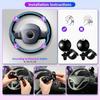 Tallew 2 Pcs Black 8 Ball Steering Wheel Knob Spinner Suicides Knob For 360 Degrees Rotation Steering Wheel Accessories For Cars Trucks Semis