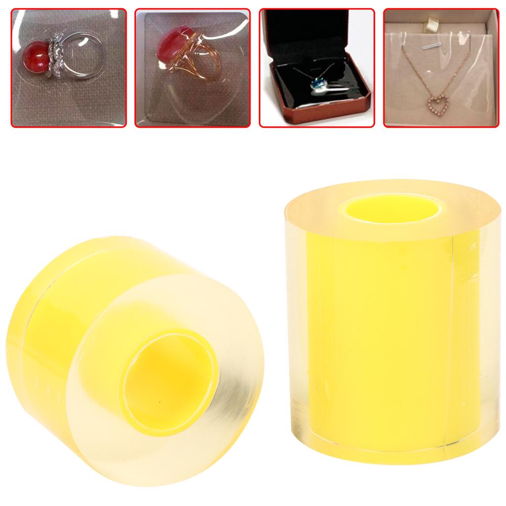 2pcs Anti Static Watch Film Tape Anti Scratch Protective Jewelry Film Tape (80mm50mm)