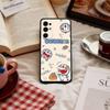 Cute Fat D-Doraemon Blue white   Phone Case For Samsung S 25,24,23,22,30,21,10,9,Ultra,Plus,Lite,FE,4,5 G Soft Black Case