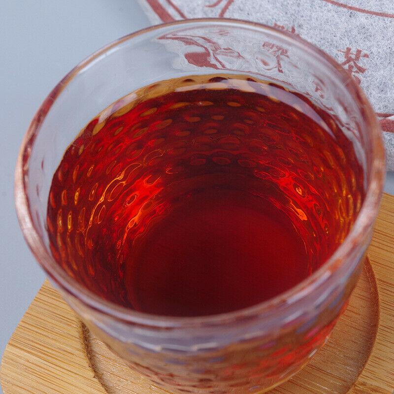 357 г 2007 Топ Пуэр Спелый чайный торт Tongqinghao Pu er Чай Китайский подарок Черный — фото 4