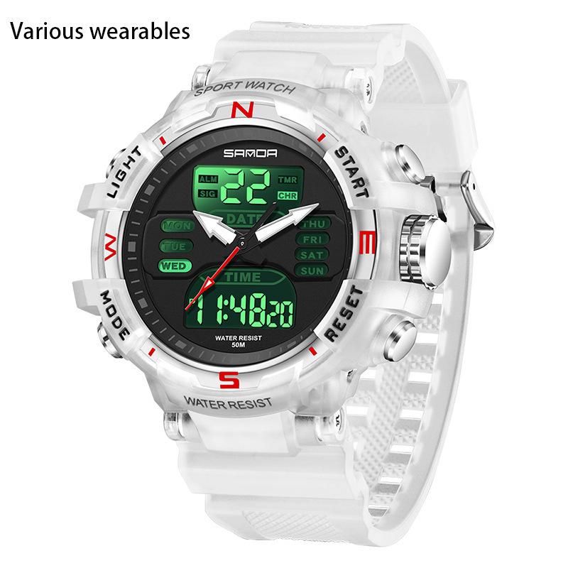 Teen Student Couple Glow-in-the-dark Electronic Sports Fashion Multi-functional Watch