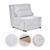Fold-out Armchair Sleeping Function KIMO Bedding Container Family Furniture Grey