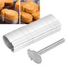 Rectangle Shape PineApple Cake Pie Biscuit Cutter Mold Pulburon Molder With Pusher Cake Decorating Tools Stainless Steel