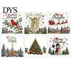 Home Decor Wall Stickers Christmas Window Clings, Removable PVC Decals, Snowy Festive Surface Adhesives Glass for Holiday Party And Store Decorations