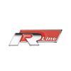 For Volkswagen Je3D Metal R logo Sticker Car Rear Trunk Body Emblem Sticker For VW GTI Polo Passat B6Golf MK6 Tiguan Jetta Beetle ID.3 CC/Hub Cap
