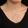 New Arrivals Fashion Women Fine Jewelry Rhodium Plated Zircon Stone Tree of Life Pendant Necklace 925 Sterling Silver