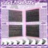 Lashes Cluster Diy Lash Extension Mixed Tray Clusters Eyelashes Fluffy Individual Lashes With Lash Bond And Seal And Tweezers