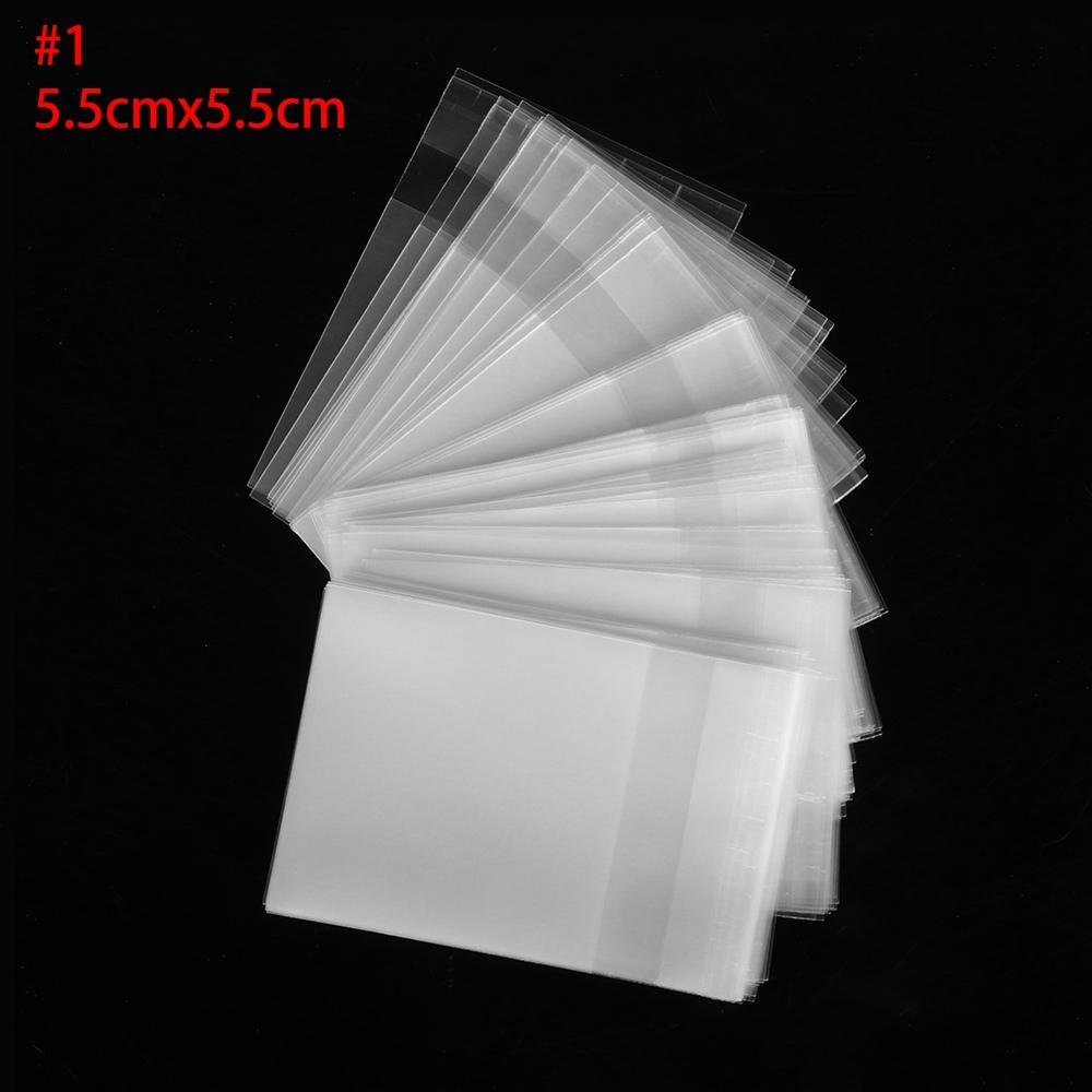 100pcs/lot Pastry Tool Biscuit Gift Snack Decoration Transparent Matte Self Adhesive Cookie Bags Seal OPP