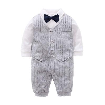 Long Sleeve Formal Open Bow Vest Entrance Kindergarten Shrine Baby Graduation Ceremonies X [Mon Ange] Boys' Rompers, Children's Clothes, Kids, Baby,