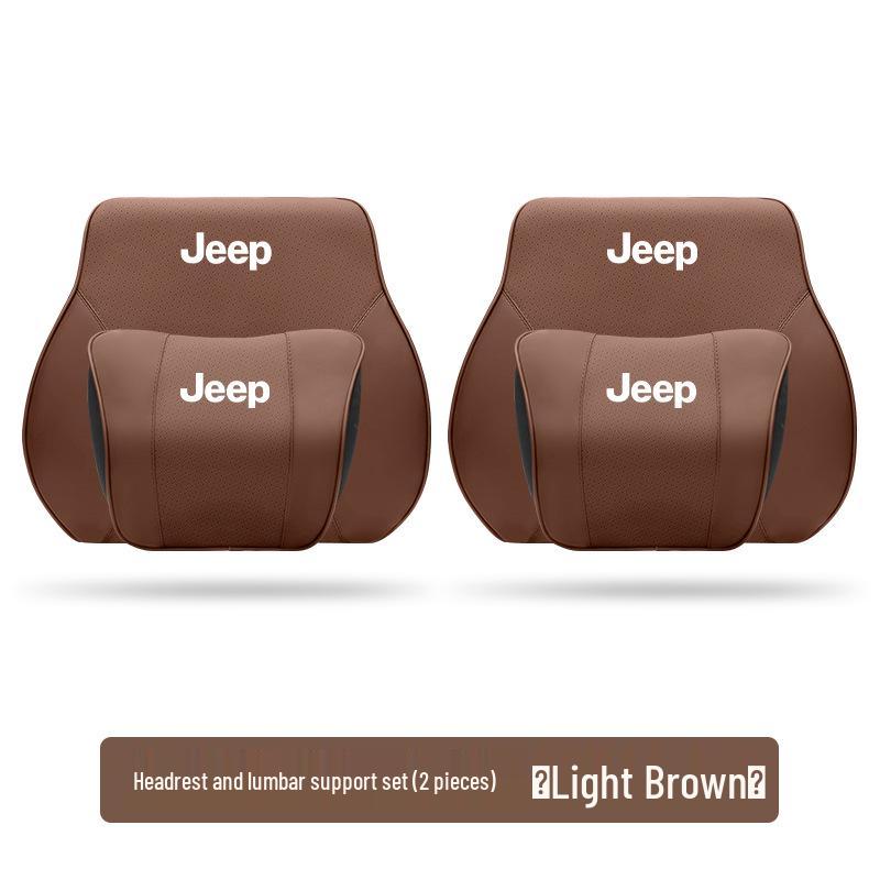 Zagłówek i podparcie lędźwiowe do Jeepa: Poduszka podróżna na szyję do Cherokee, Compass, Grand Commander