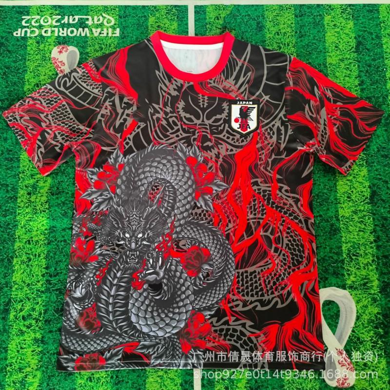 Japan National Team Soccer Jersey Anime Digital Collab Edition Mens Breathable Quick-Dry Short Sleeve Football Shirt