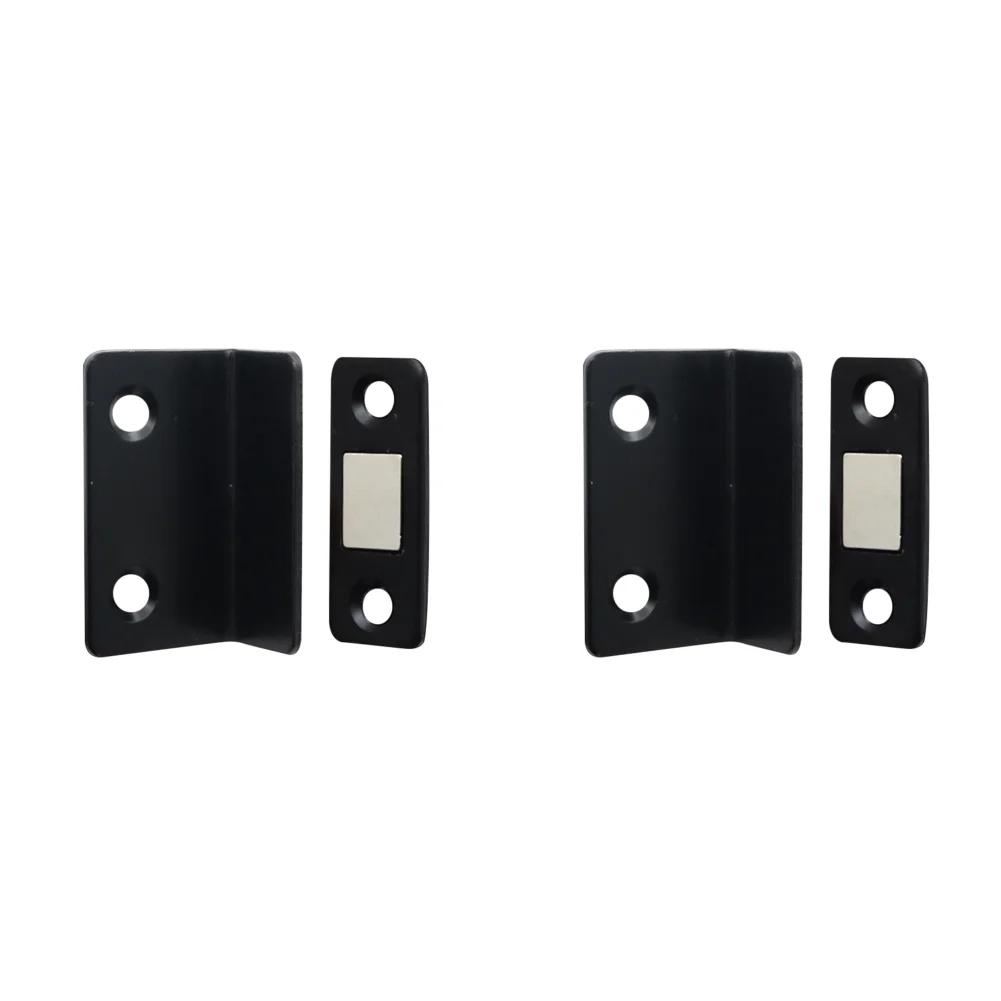 Strong Magnetic Cabinet Catches Punch Free Door Stopper Magnetic L-shaped Hidden Door Closer Home Improvement Furniture Hardware
