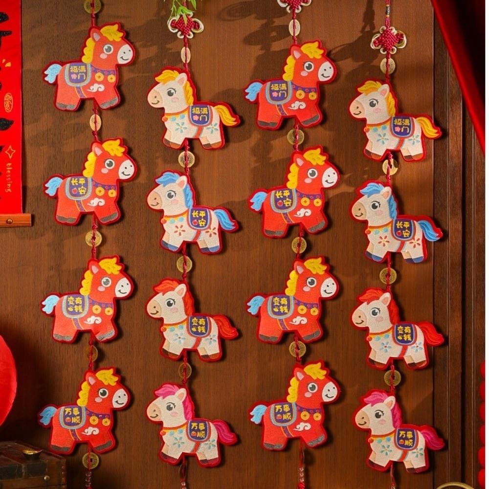 Horse Year Chinese New Year Decoration Cartoon Festive Hanging Ornaments  Entry Door