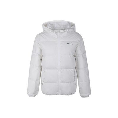 Giacca Piumino Invernale da Donna Neo Casual Sportiva Antivento Calda con Cappuccio Bianco FK9971