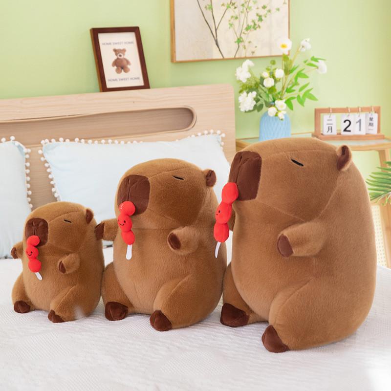 Capybara Cartoon Nosepicking Plush Doll Figure Candy Toy Room Decor Gift Girl