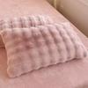 2 Pcs Plush Fur Pillow Case 48x74 Cm Soft Warm Fluffy Double Sided Pillow Cover Decorative Pillow Sham for Beds Home Decorations