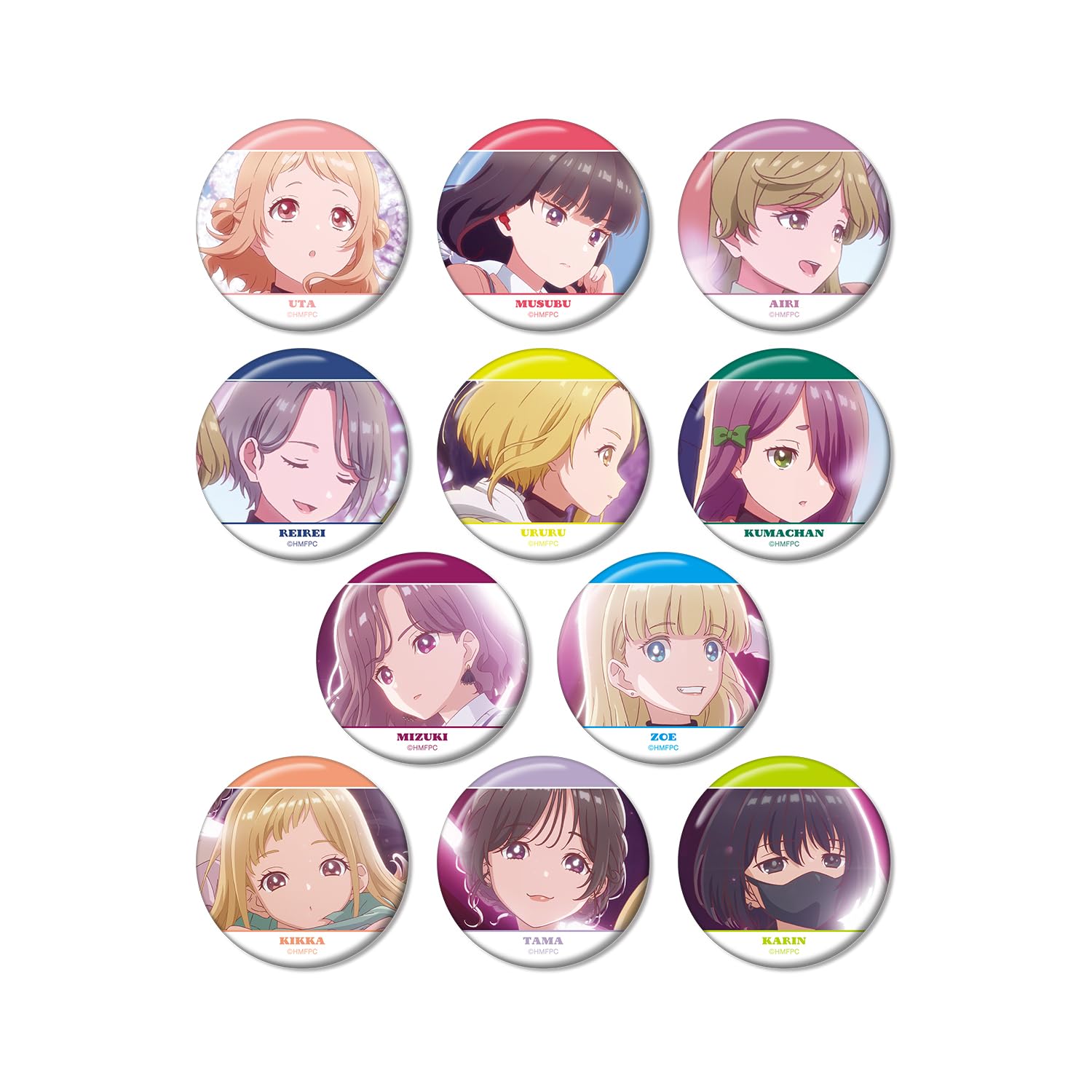 

TV Anime wa Trading Badges Box of 11 Utagoe Mille-feuille