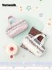 Vanwalk Lace Quilted Cosmetic Pouch [Pink]