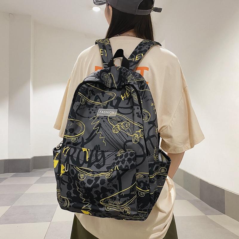 Мужской рюкзак с принтом граффити для женщин — фото 19