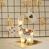 LED Decorative Hanging Night Light Lamp Animal Shape Cute Animal Modeling 12x19x2.8cm Lamp Alpaca Night Light Birthdays Gifts