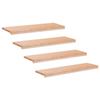 Stair Treads 4 Pcs. 100 X 30 X 2 Cm Natural Solid Beech Wood