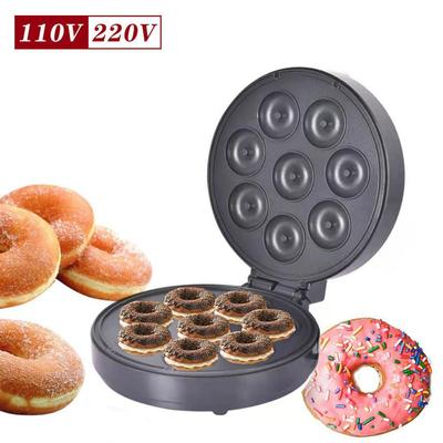 1400W Double Sided Heating Cake Breakfast Machine High Power Donut Maker Portable Non-stick Coating Bread Machine