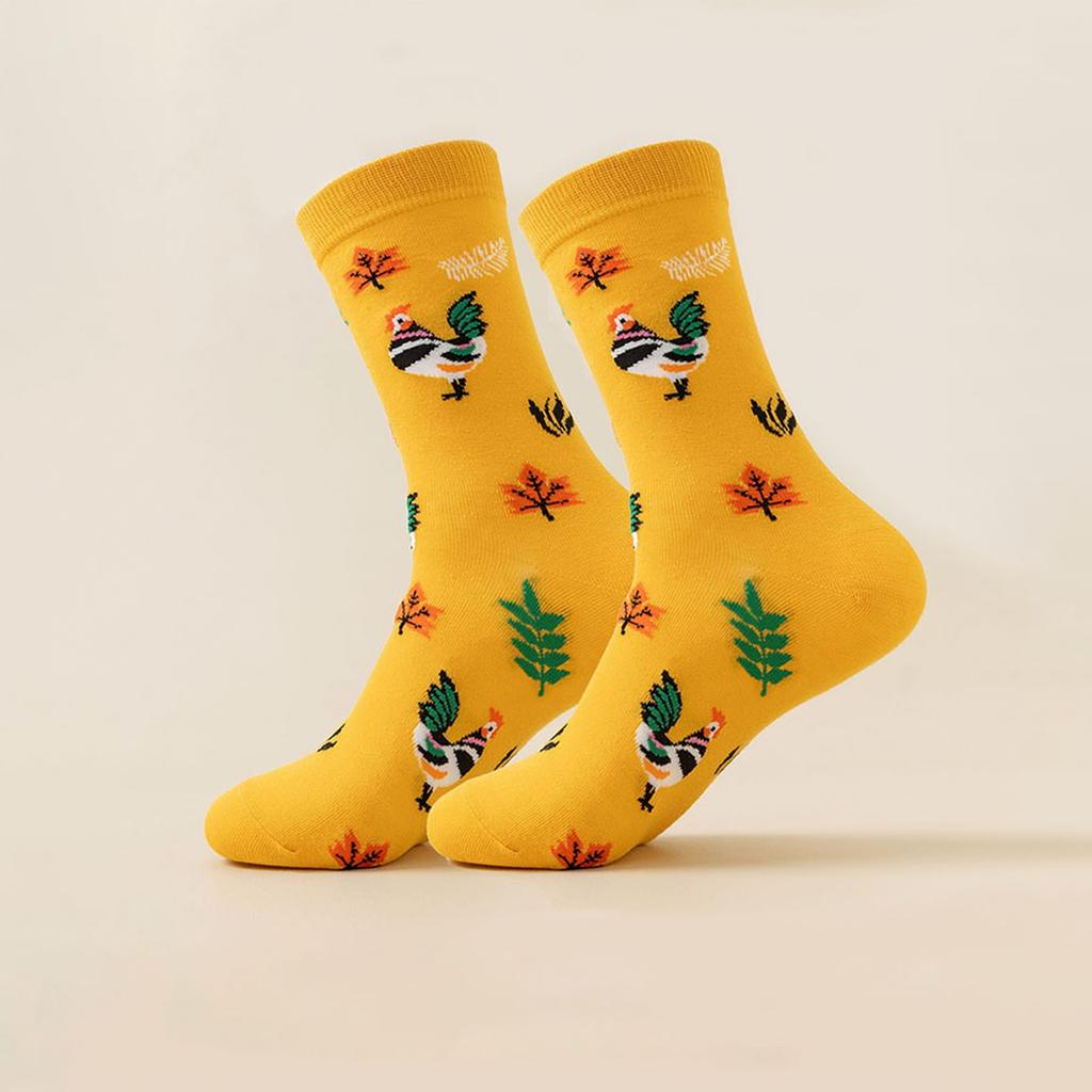 Thanksgiving Socks, Fashion Novelty Mid Calf Socks for Men and Women